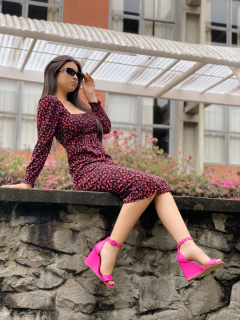 Imagem do Sandália anabela pink