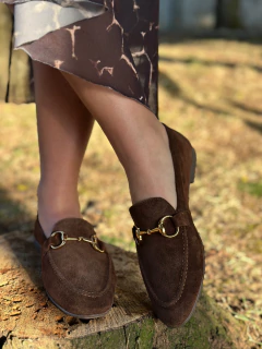 Mocassim Denise Camurça Brown - loja online