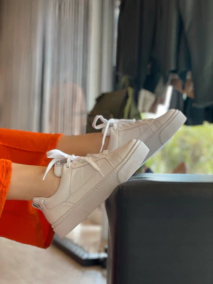 Tênis Eloá couro white - comprar online