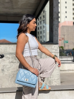Bolsa Luane Azul Céu - comprar online