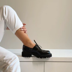 Mocassim Michele Tratorado Preto - comprar online