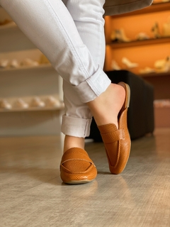 Mule croco Caramelo - comprar online