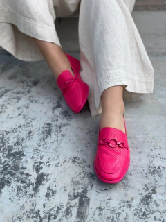 Imagem do Mocassim croco magenta