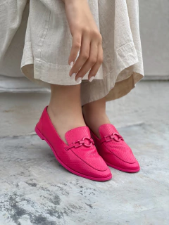 Mocassim croco magenta - comprar online