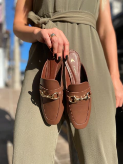 Mule Dani Marrom - Jamile Calçados Exposição