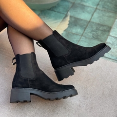 Coturno Jamile Black Nobuck