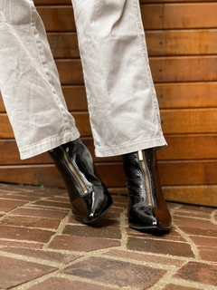Bota Geovanna Black Verniz - loja online
