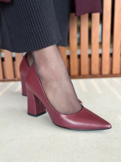 Scarpin Lauren Bordô - Jamile Calçados Exposição