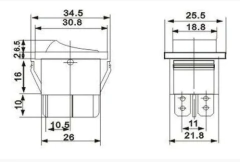 Chave Gangorra 2 Posições com 4 Terminais Verde na internet