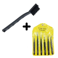 Kit pincel + escova de limpeza antiestáticos