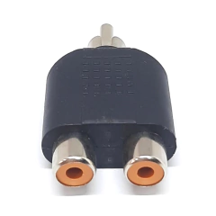 Adaptador Plug Rca Para 2 Fêmeas Rca - comprar online