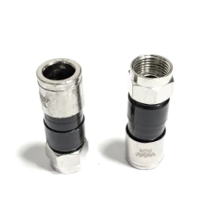 50 Pçs Conector Antena RG6 com Pressão Tv a cabo na internet