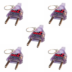 Kit Chaveiro Testador de Tensão Voltagem 110/220V - 5 Un