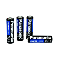 Pilha Panasonic Aa 1,5V Super Hyper 4 Unidades Um 3Shs - comprar online