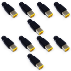 Kit Conector USB Adaptador Carregador Plug Retangular 10 Un