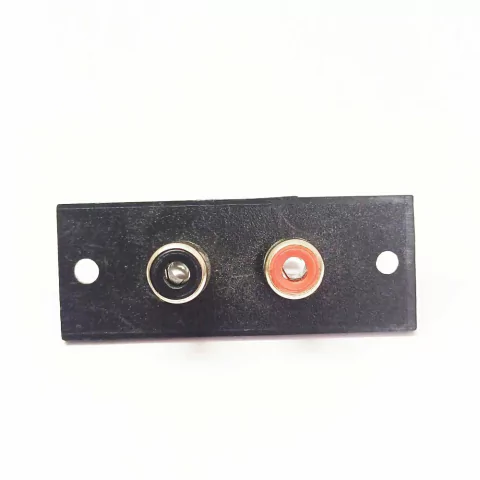 Kit 10 peças Tomada Rca Vermelho e Preto