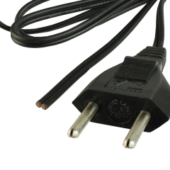 Cabo Rabicho 2x0 50mm 1,5 Metros Preto