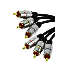 Cabo 3X3RCA Niquel 1,80 Metal - comprar online