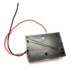 Suporte de Plástico Para 3 Pilhas Aaa Paralelo Preto - comprar online