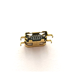 Conector Mini Usb Femea Dourado - comprar online
