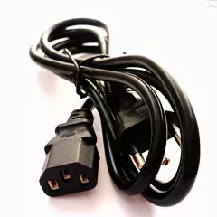 Cabo de Força Tripolar Quadrado PC 1,5 Metros - Casa das Correias | Correias de Toca Discos | Kit de Correias | Loja de Eletrônicos 