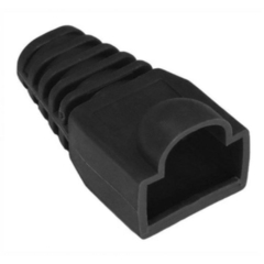 Kit 10 un Capa para Conector RJ45 Preto