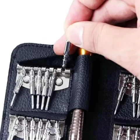 Kit Chaves De Precisao Com 25 Pecas Estojo Tipo Carteira
