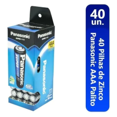 Pilha Aaa Panasonic Super Hyper Cilíndrica Palito Tubo C/ 40 na internet