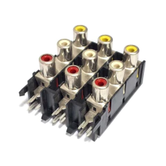 Femea Rca 9 Conectores Com 5 Un