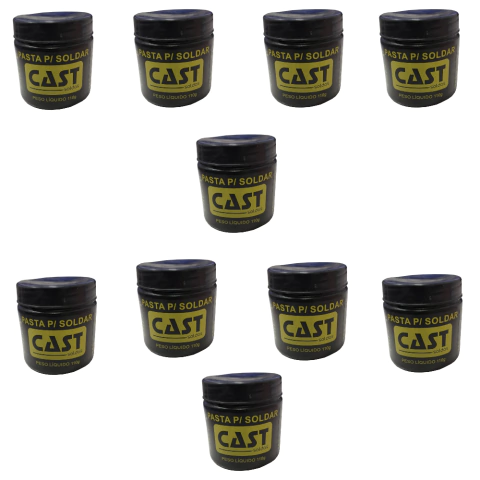 Pasta para Solda Cast 110g – Kit 10 Unidades