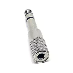 Kit 10 un Plug P10 Estéreo Para P2 Fêmea Estéreo Cromado - Casa das Correias | Correias de Toca Discos | Kit de Correias | Loja de Eletrônicos 