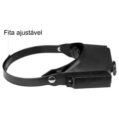 Lupa de Cabeca Com Luz TZL-P2 na internet