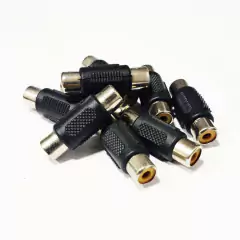 Kit adaptador fêmea rca para fêmea rca