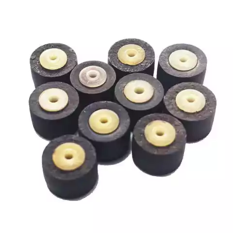 Rolo Pressor Eixo Fino Kit 10Un Mini Rolete Eixo 1,5Mm