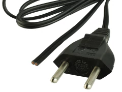Cabo de Força com Rabicho de 2 Metros Preto 6A 250V - comprar online