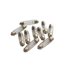 Kit Lâmpada Torpedo 36mm 10w 12v Amarelo – 10 Unidades