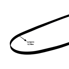 Imagem do Correias Toca-Disco CCE _ CSR Laminada com 27cm dobrada – Kit 10Un