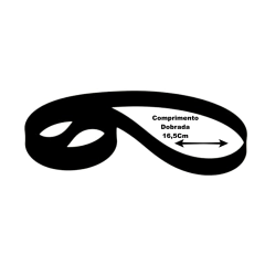 Kit Correia Laminada com 16,5cm dobrada – 10 Un - loja online