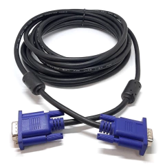 Cabo VGA+VGA com Filtro - 5 metros - Casa das Correias | Correias de Toca Discos | Kit de Correias | Loja de Eletrônicos 
