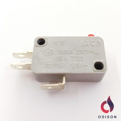Chave Micro Switch P/ Microondas - Cinza/Ou Preta- 2 Terminais(16Amp.)