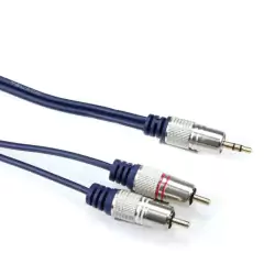 Cabo P2 Estereo x 2RCA 3M Profissional - comprar online