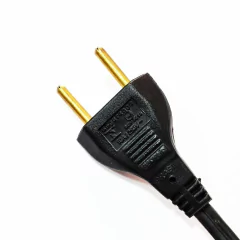 Cabo de Força com Rabicho de 2 Metros Preto 6A 250V