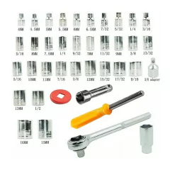 Imagem do Kit Chave Sextavado 40 peças Chave Catraca Soquete