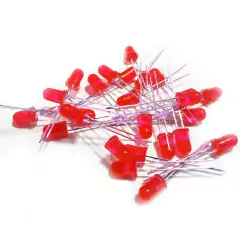 Led 5Mm - Vermelho -Comum - 20 peças