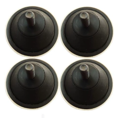 Pé De Borracha Technics Original Alta Qualidade Para Toca Disco 4un