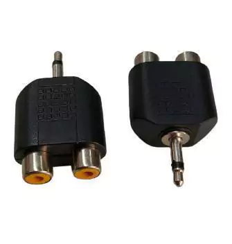 Adaptador Plug P2 Mono Para 2 Fêmea Rca