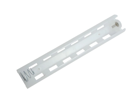 Suporte de Plástico para 4 Pilhas Tipo C Canoa Branco