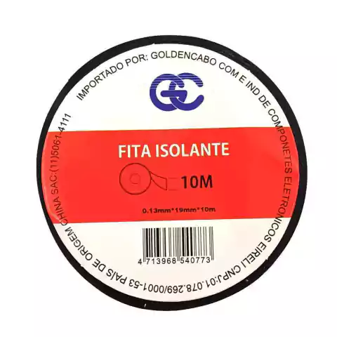 Fita Isolante GC 18mm com 10 metros Classe C