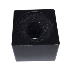 Canopla em Acrílico Preto para Microfone 60x60x50 - comprar online