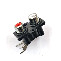 Fêmea Rca Dupla Vermelho e Branco para Placa - comprar online